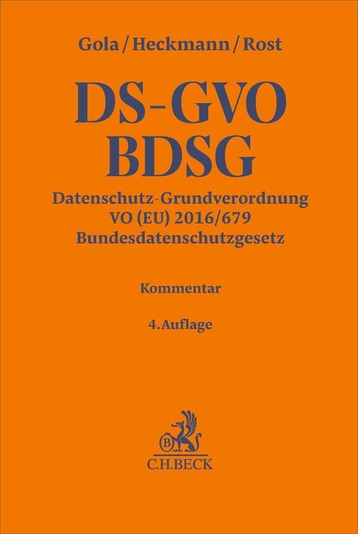 Produktbild: Datenschutz-Grundverordnung VO (EU) 2016/679, Bundesdatenschutzgesetz. DS-GVO / BDSG