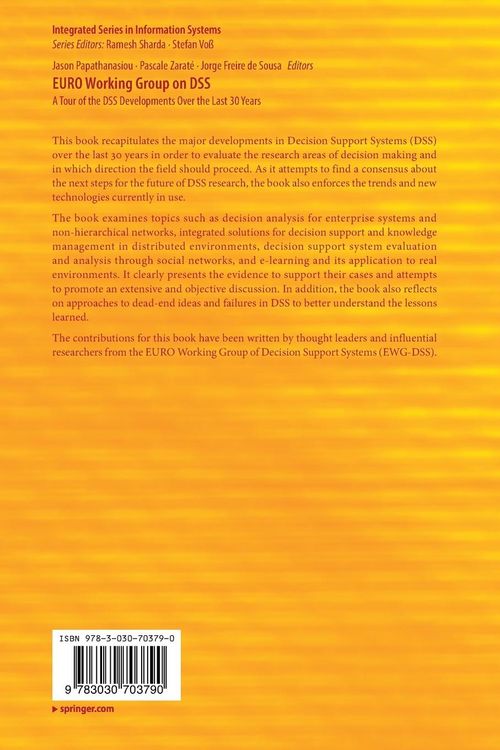 Produktbild: EURO Working Group on DSS