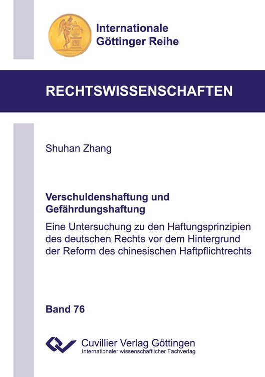 Produktbild: Verschuldenshaftung und Gef&auml;hrdungshaftung