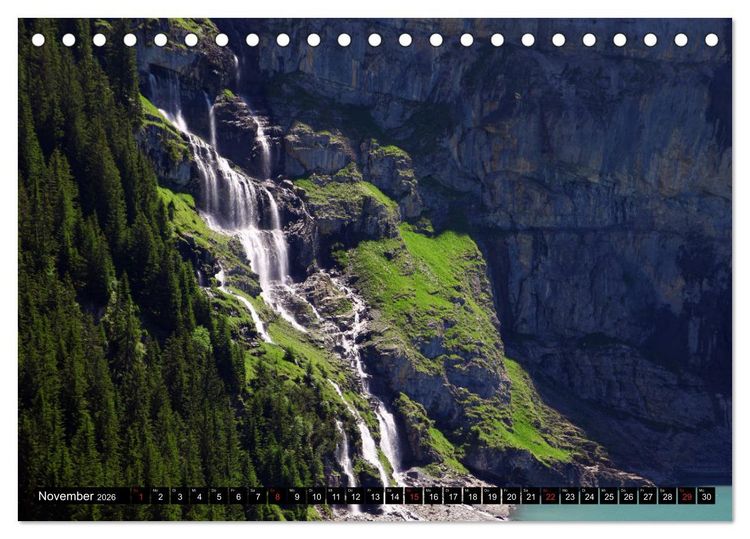 Produktbild: Berge im Berner Oberland (Tischkalender 2026 DIN A5 quer), CALVENDO Monatskalender