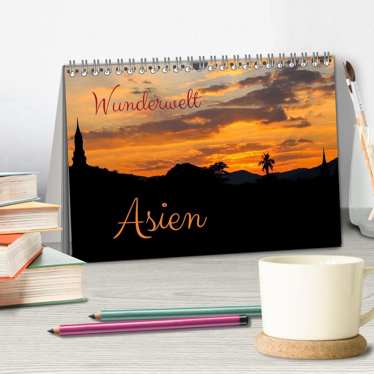 Produktbild: Wunderwelt Asien (Tischkalender 2026 DIN A5 quer), CALVENDO Monatskalender