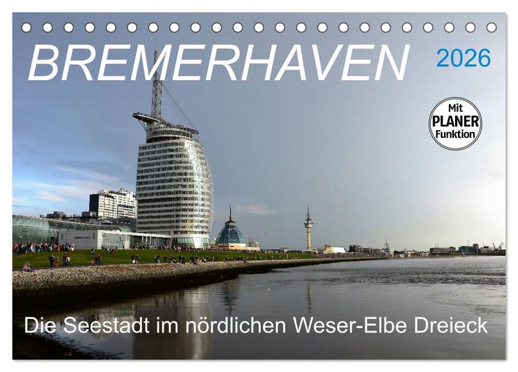 Produktbild: BREMERHAVEN - 2026 (Tischkalender 2026 DIN A5 quer), CALVENDO Monatskalender