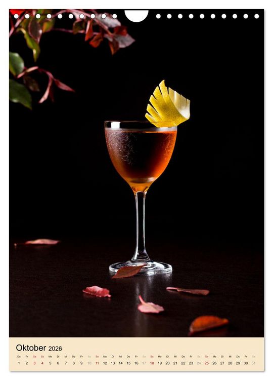 Produktbild: Cocktails mit Blumen und Pflanzen (Wandkalender 2026 DIN A4 hoch), CALVENDO Monatskalender