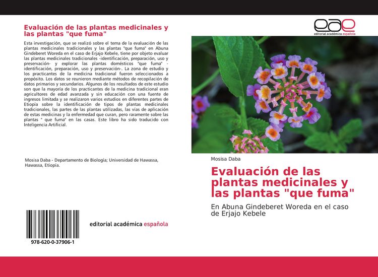 Produktbild: Evaluaci&oacute;n de las plantas medicinales y las plantas "que fuma"