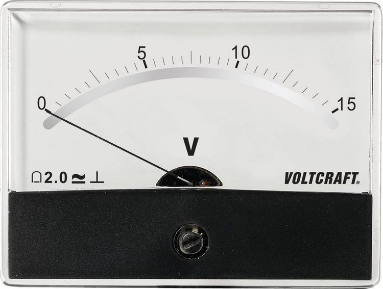 Produktbild: VOLTCRAFT AM-86X65/15V/DC AM-86X65/15V/DC Einbau-Messger&auml;t AM-86X65/15V/DC Drehspule
