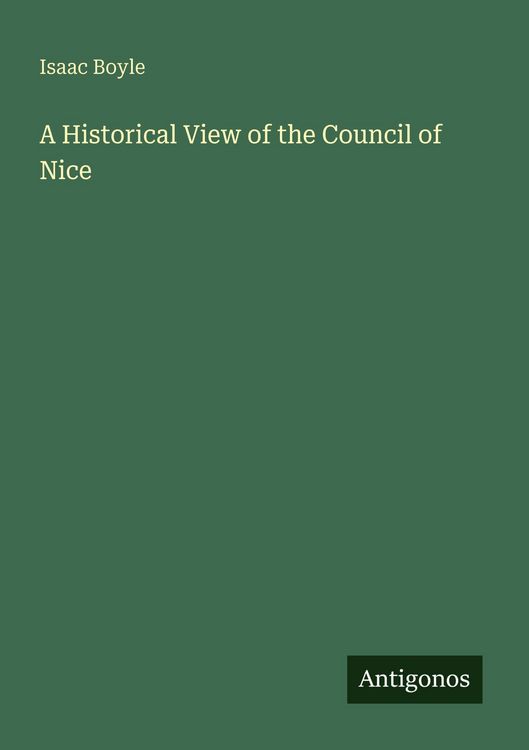 Produktbild: A Historical View of the Council of Nice