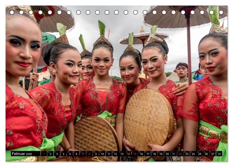 Produktbild: Yogyakarta - Indonesien (Tischkalender 2026 DIN A5 quer), CALVENDO Monatskalender