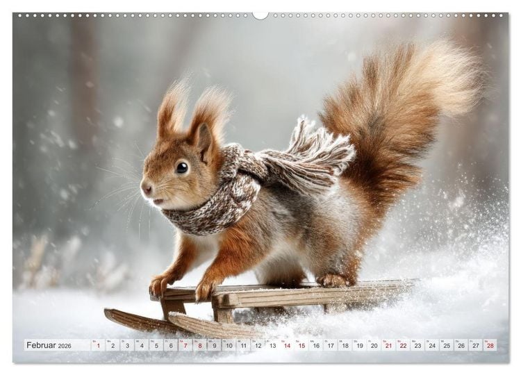 Produktbild: Hazelnuts Abenteuer (hochwertiger Premium Wandkalender 2026 DIN A2 quer), Kunstdruck in Hochglanz