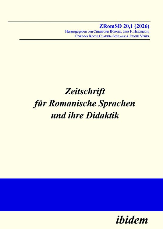 Produktbild: Zeitschrift f&uuml;r Romanische Sprachen und ihre Didaktik