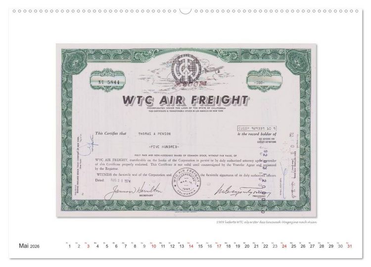 Produktbild: Aktien & Wertpapiere / CH-Version (hochwertiger Premium Wandkalender 2026 DIN A2 quer), Kunstdruck in Hochglanz