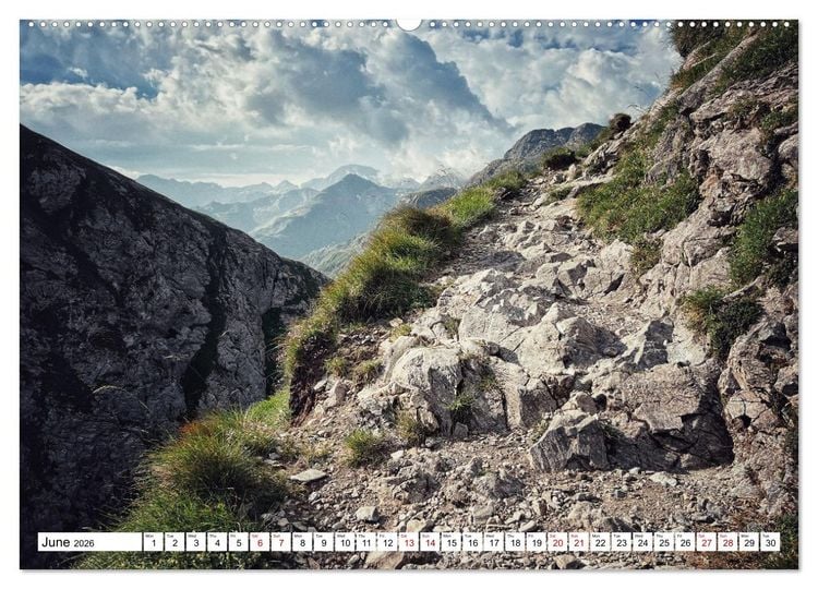 Produktbild: Hiking the GR 10 A long distance trail through the French Pyrenees (High Quality Premium Wall Calendar 2026 DIN A2 landscape),CALVENDO 12 Month Wall C