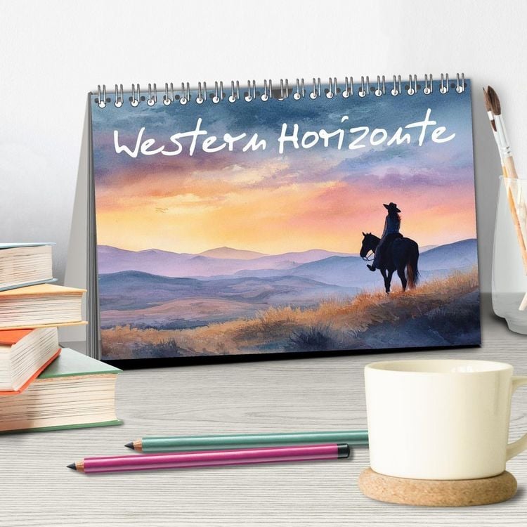 Produktbild: Western Horizonte (Tischkalender 2027 DIN A5 quer), CALVENDO Monatskalender