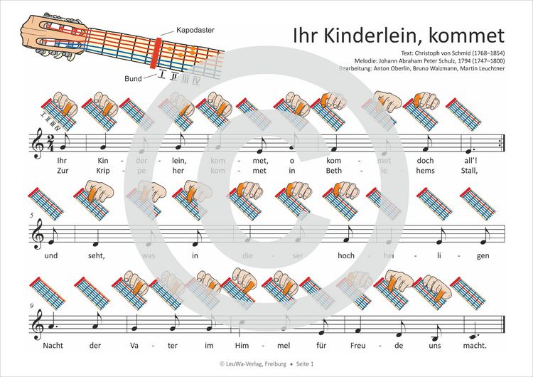 Produktbild: Einfacher!-Geht-Nicht: 24 Weihnachtslieder f&uuml;r Gitarre mit Kapodaster incl. CD