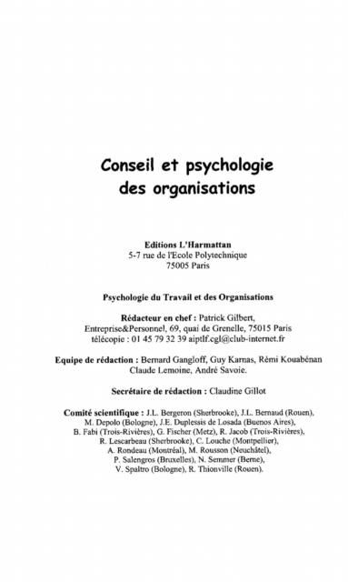 Produktbild: Psychologie du travail