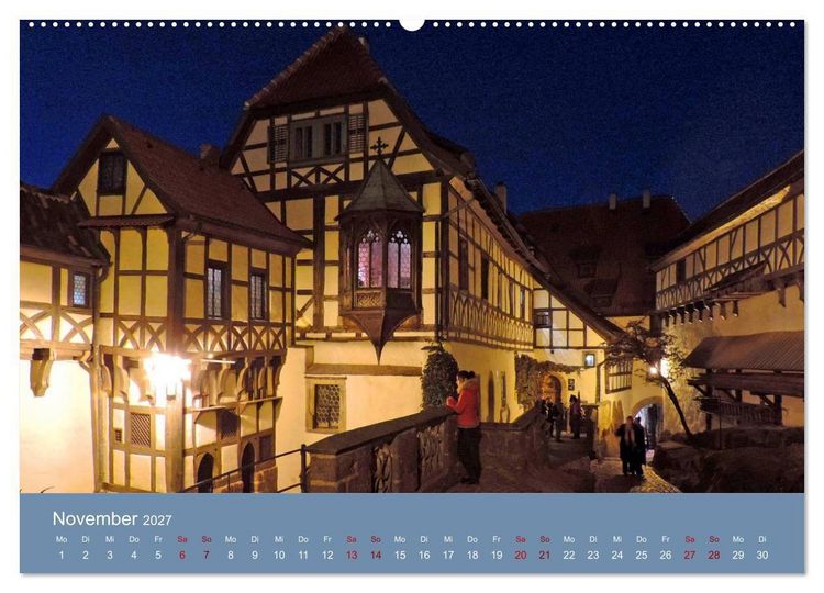 Produktbild: Die Wartburg - Weltkulturerbe im Herzen Deutschlands (Wandkalender 2027 DIN A2 quer), CALVENDO Monatskalender