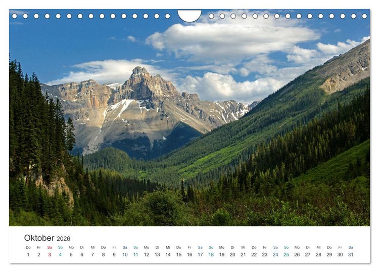 Produktbild: Reise durch Alberta und British Columbia (Wandkalender 2026 DIN A4 quer), CALVENDO Monatskalender