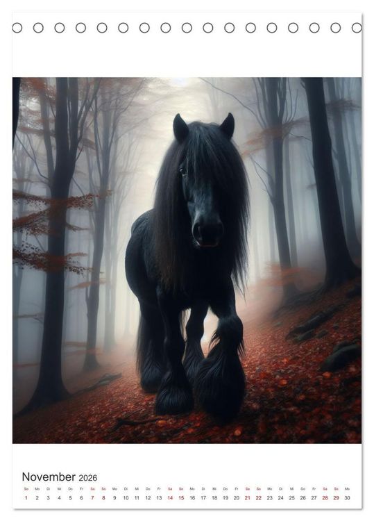 Produktbild: Gypsy Vanner Tinker - die majest&auml;tische Sch&ouml;nheit der Tinker-Pferde (Tischkalender 2026 DIN A5 hoch), CALVENDO Monatskalender