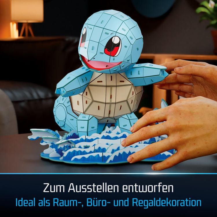 Produktbild: 4D Build - Pok&eacute;mon Schiggy - detailreiches 3D-Puzzle