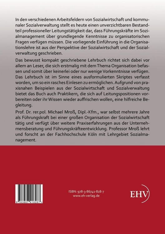 Produktbild: Organisationslehre f&uuml;r Sozialmanagement und Sozialverwaltung