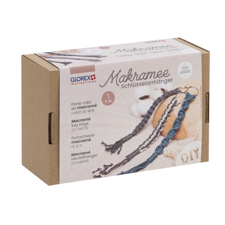Produktbild: Bastelset Makramee Schl&uuml;sselanh&auml;nger