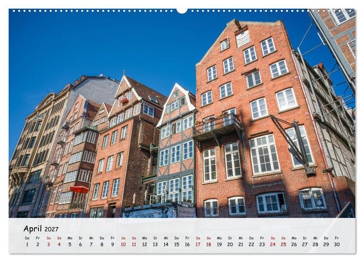 Produktbild: Hamburg - Zwischen Alster und Elbe (Wandkalender 2027 DIN A2 quer), CALVENDO Monatskalender