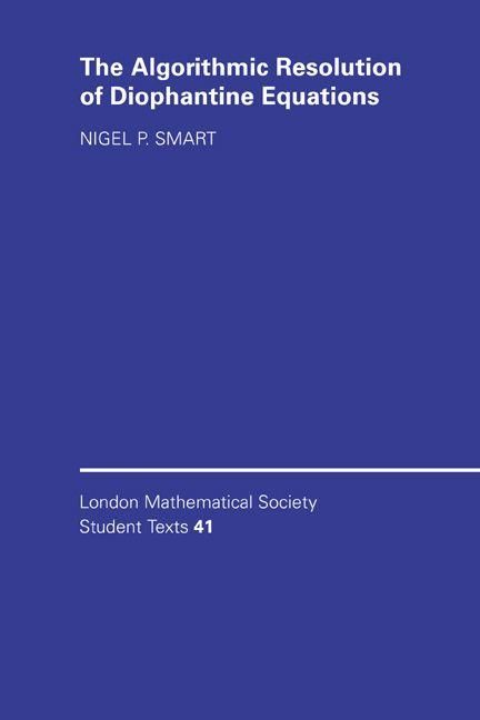 Produktbild: The Algorithmic Resolution of Diophantine Equations