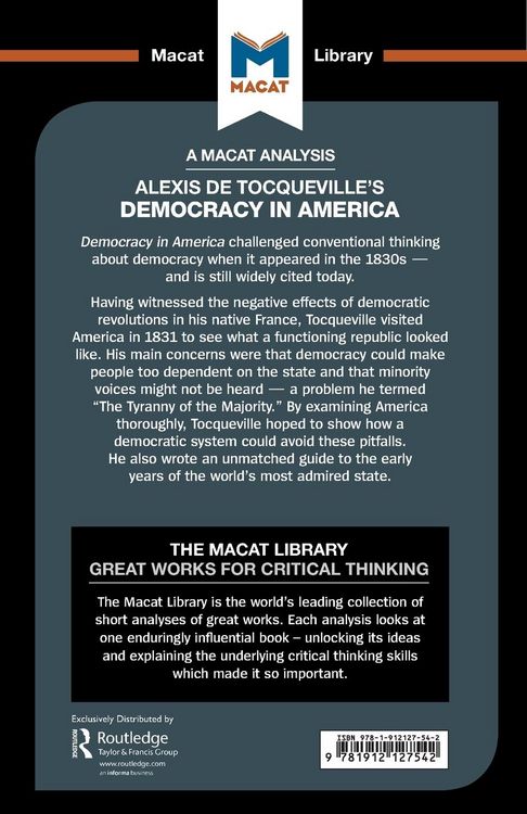 Produktbild: An Analysis of Alexis de Tocqueville's Democracy in America