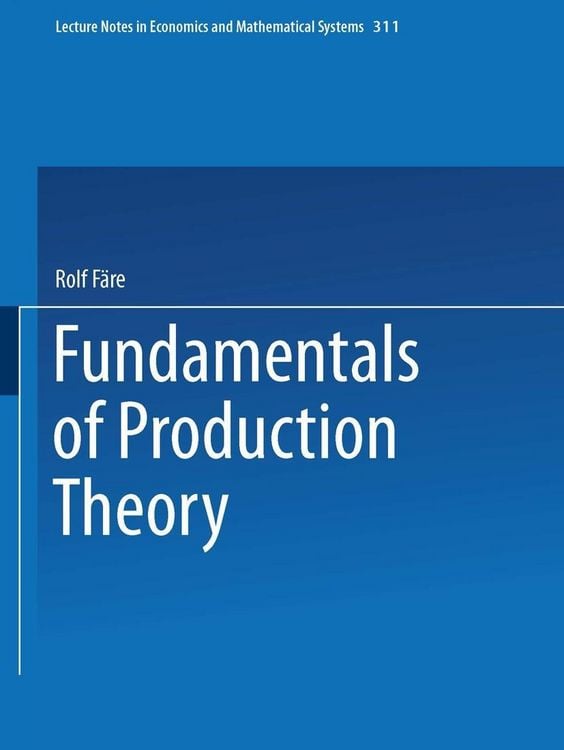 Produktbild: Fundamentals of Production Theory