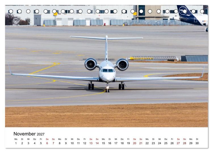 Produktbild: Die Welt der Privatjets (Tischkalender 2027 DIN A5 quer), CALVENDO Monatskalender
