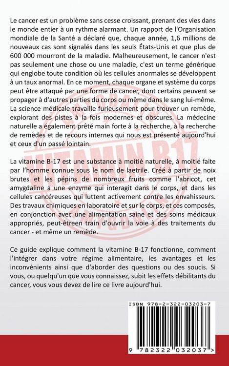 Produktbild: Les Graines d'Abricot - Rem&egrave;de de Cancer avec de la Vitamine B17 ?