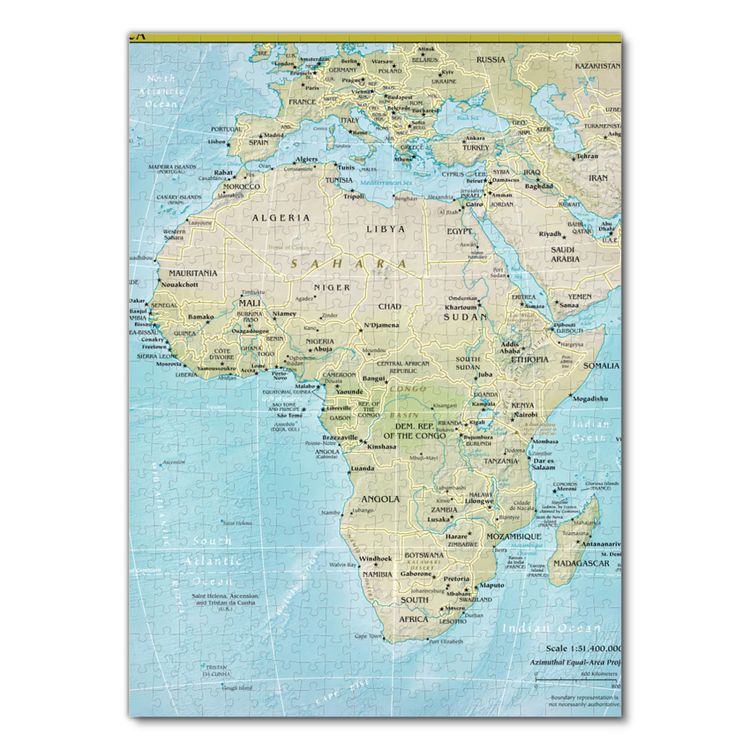 Produktbild: Lais Puzzle Landkarte Afrika 500 Teile