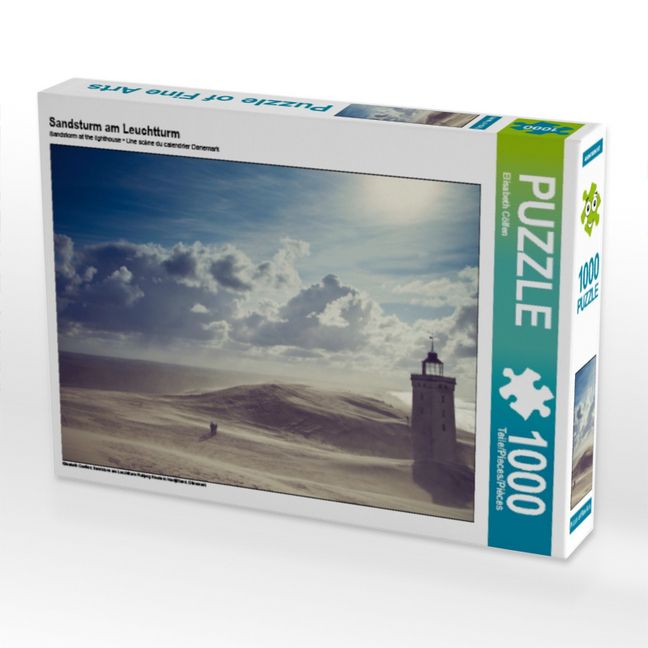Produktbild: CALVENDO Puzzle Sandsturm am Leuchtturm | 1000 Teile Lege-Gr&ouml;&szlig;e 64x48cm Foto-Puzzle f&uuml;r gl&uuml;ckliche Stunden