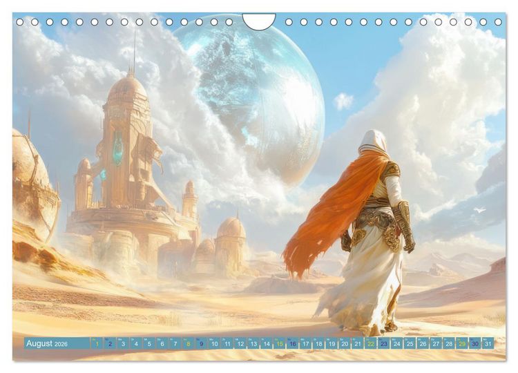 Produktbild: Science Fiction - Originelle Welten (Wandkalender 2026 DIN A4 quer), CALVENDO Monatskalender