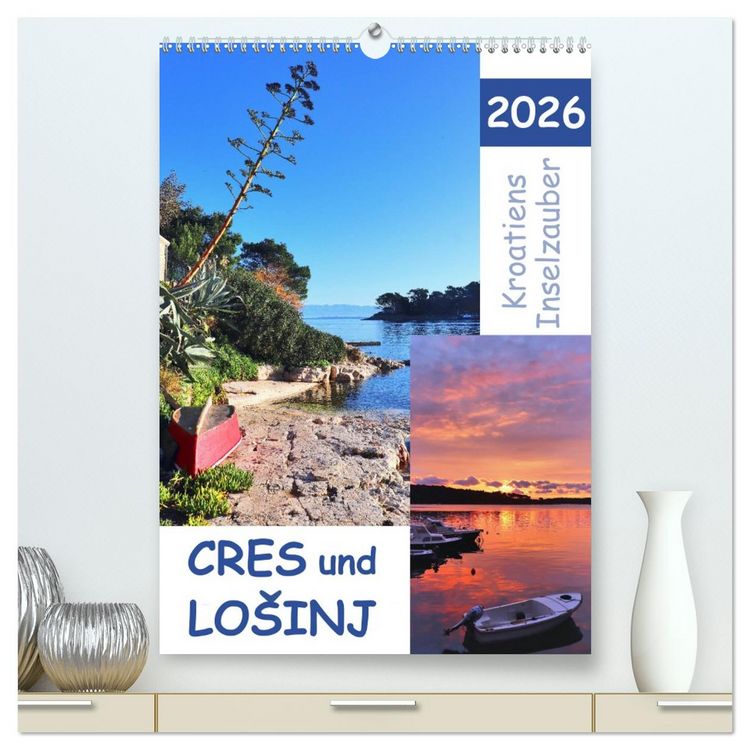 Produktbild: Kroatiens Inselzauber, Cres und Losinj (hochwertiger Premium Wandkalender 2026 DIN A2 hoch), Kunstdruck in Hochglanz
