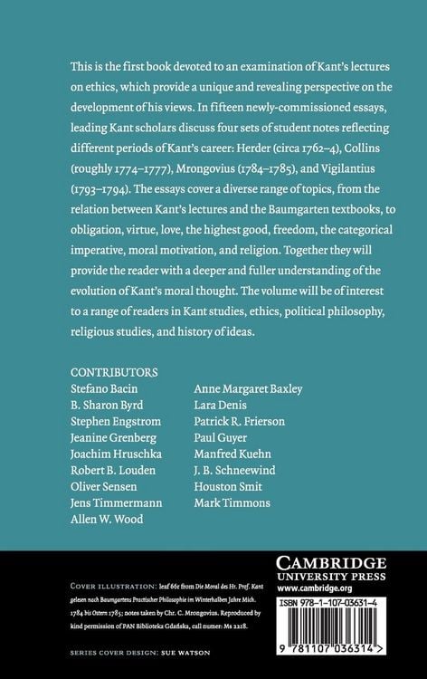 Produktbild: Kant's Lectures on Ethics