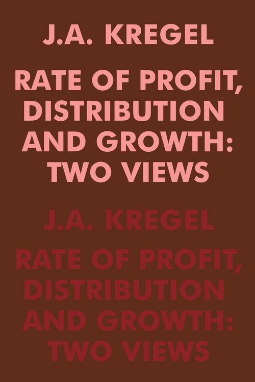 Produktbild: Rate of Profit, Distribution and Growth