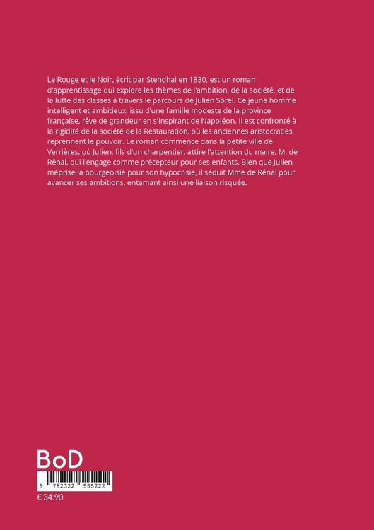 Produktbild: Le Rouge et le Noir
