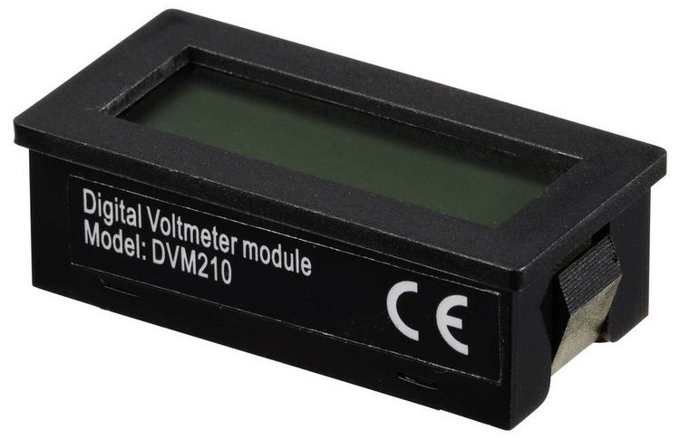 Produktbild: VOLTCRAFT DVM210 Digitales Einbaumessger&auml;t &plusmn;199.9 mV (beliebig erweiterbar durch Vorschalten von Widerst&auml;nden)