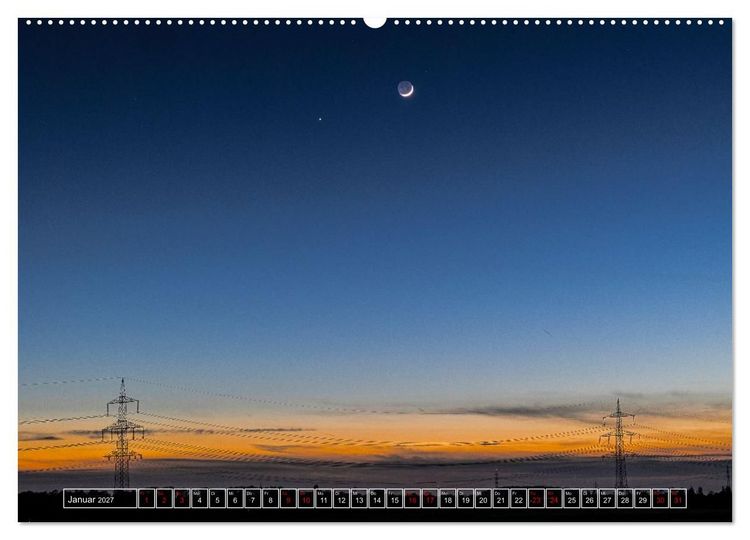 Produktbild: Faszination Mond - der etwas andere Mondkalender (hochwertiger Premium Wandkalender 2027 DIN A2 quer), Kunstdruck in Hochglanz
