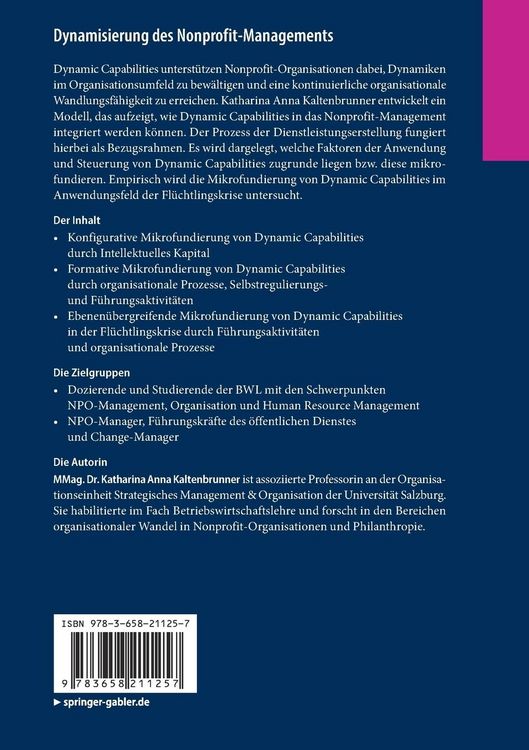 Produktbild: Dynamisierung des Nonprofit-Managements