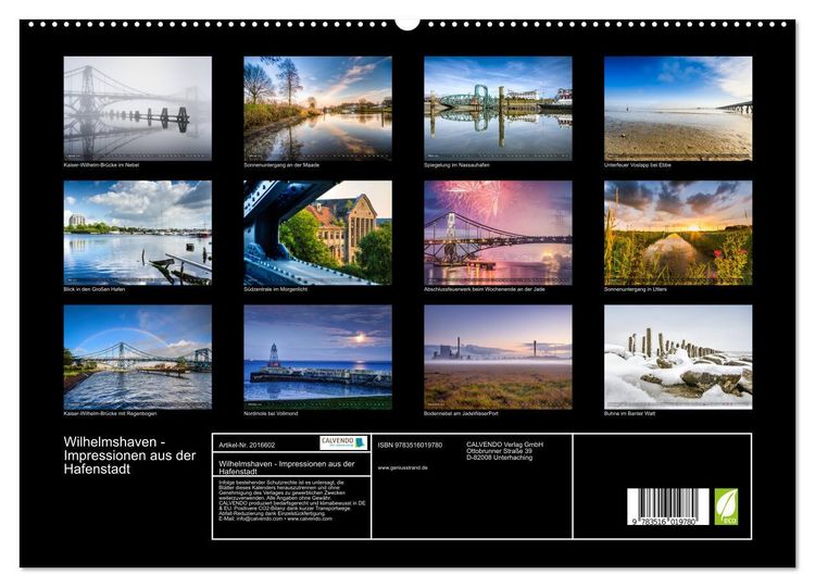 Produktbild: Wilhelmshaven - Impressionen aus der Hafenstadt (hochwertiger Premium Wandkalender 2026 DIN A2 quer), Kunstdruck in Hochglanz