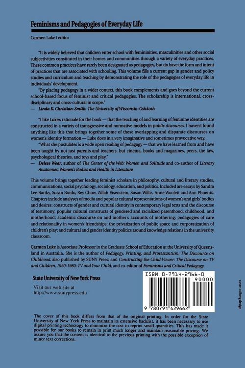 Produktbild: Feminisms and Pedagogies of Everyday Life