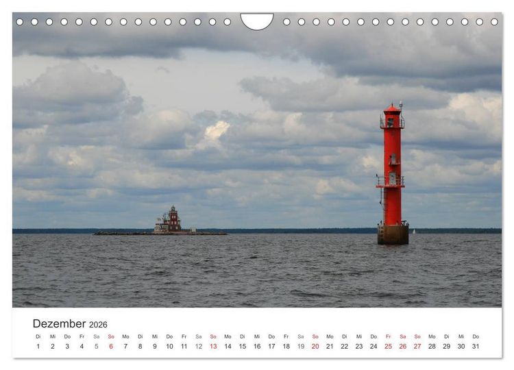 Produktbild: Leuchtt&uuml;rme und Leuchtfeuer an der Ostsee (Wandkalender 2026 DIN A4 quer), CALVENDO Monatskalender