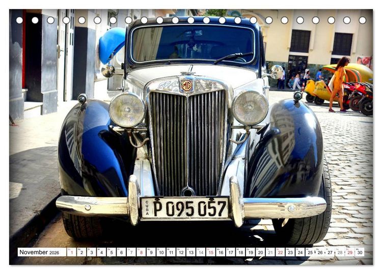 Produktbild: MG Classics - Britische Oldtimer in Kuba (Tischkalender 2026 DIN A5 quer), CALVENDO Monatskalender