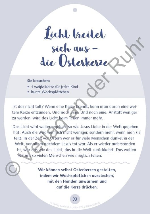 Produktbild: Unser Osterkalender f&uuml;r die Kita und zu Hause