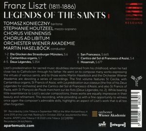 Produktbild: Liszt: Legends of the Saints,Vol. 1