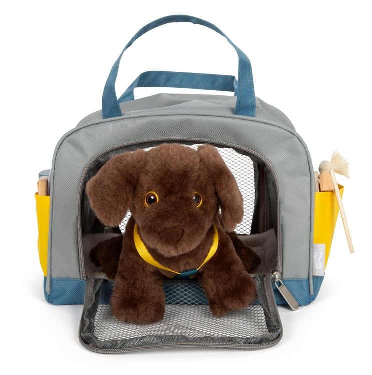 Produktbild: Hund mit Tasche und Pflege-Set