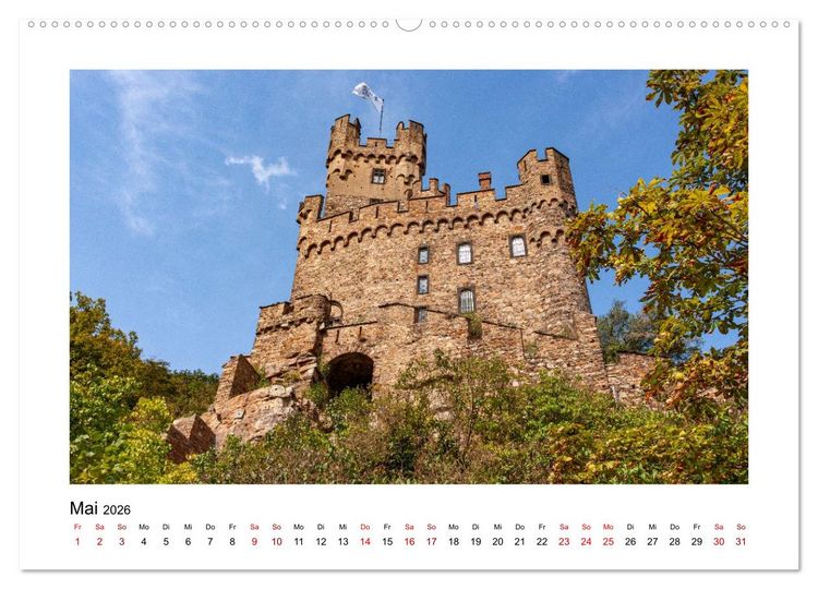 Produktbild: Am sch&ouml;nen Mittelrhein (hochwertiger Premium Wandkalender 2026 DIN A2 quer), Kunstdruck in Hochglanz