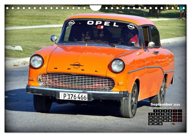 Produktbild: Opel Hits - Deutsche Oldtimer in Kuba (Wandkalender 2026 DIN A4 quer), CALVENDO Monatskalender