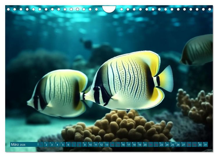 Produktbild: Fantasie bei die Fische! (Wandkalender 2026 DIN A4 quer), CALVENDO Monatskalender